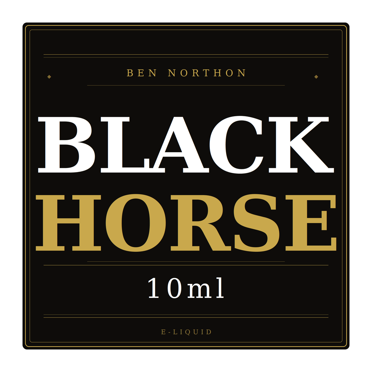 Black Horse Ben Northon 10ml (0mg)