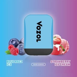 Vozol Blue Razz Ice + Strawberry Ice Cream